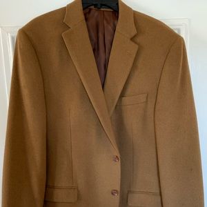 Tan 100% Camel hair sports coat 44L